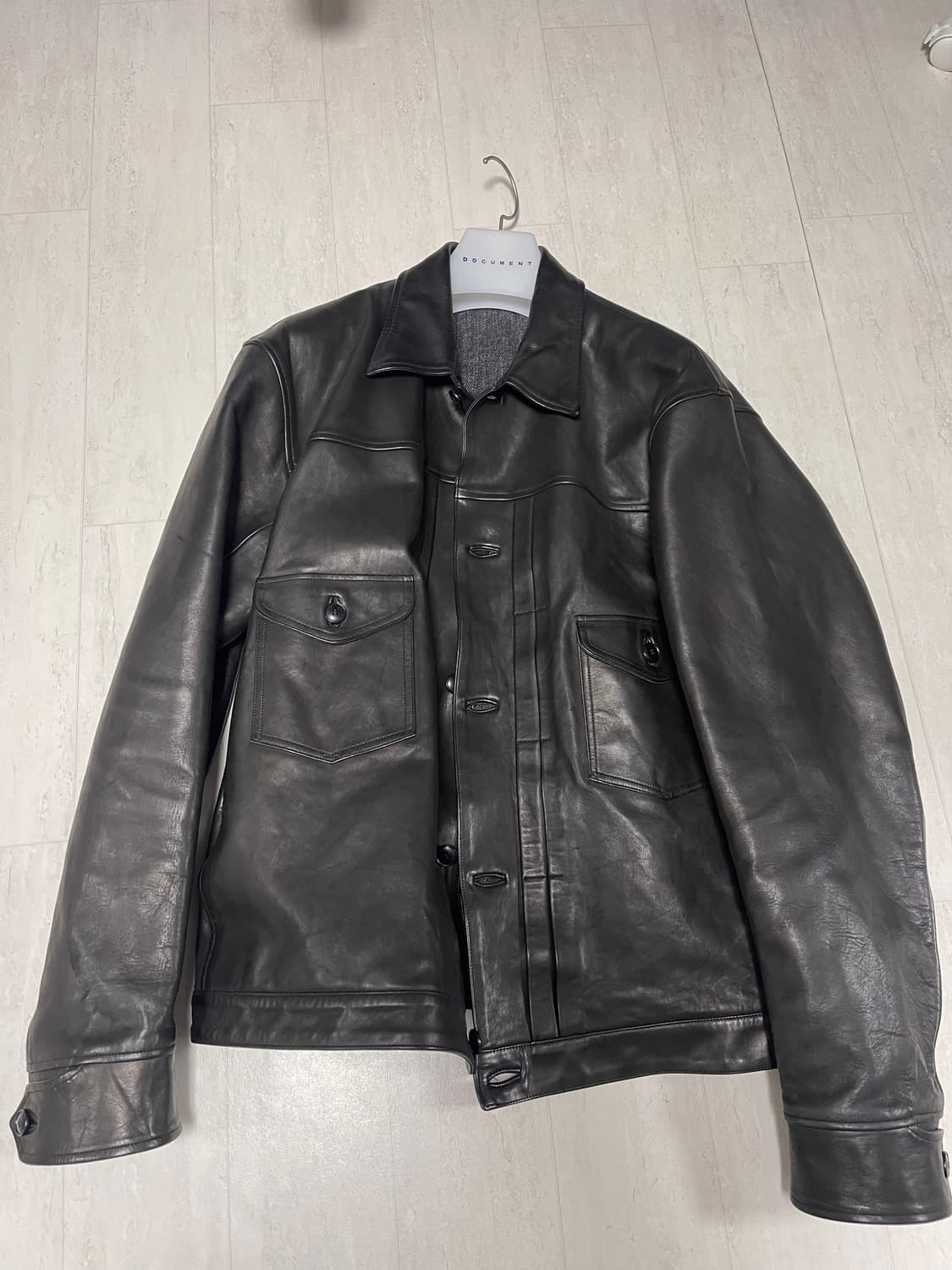 올드조 / 홀스하이드 가죽자켓 / 42블랙 상품이미지4