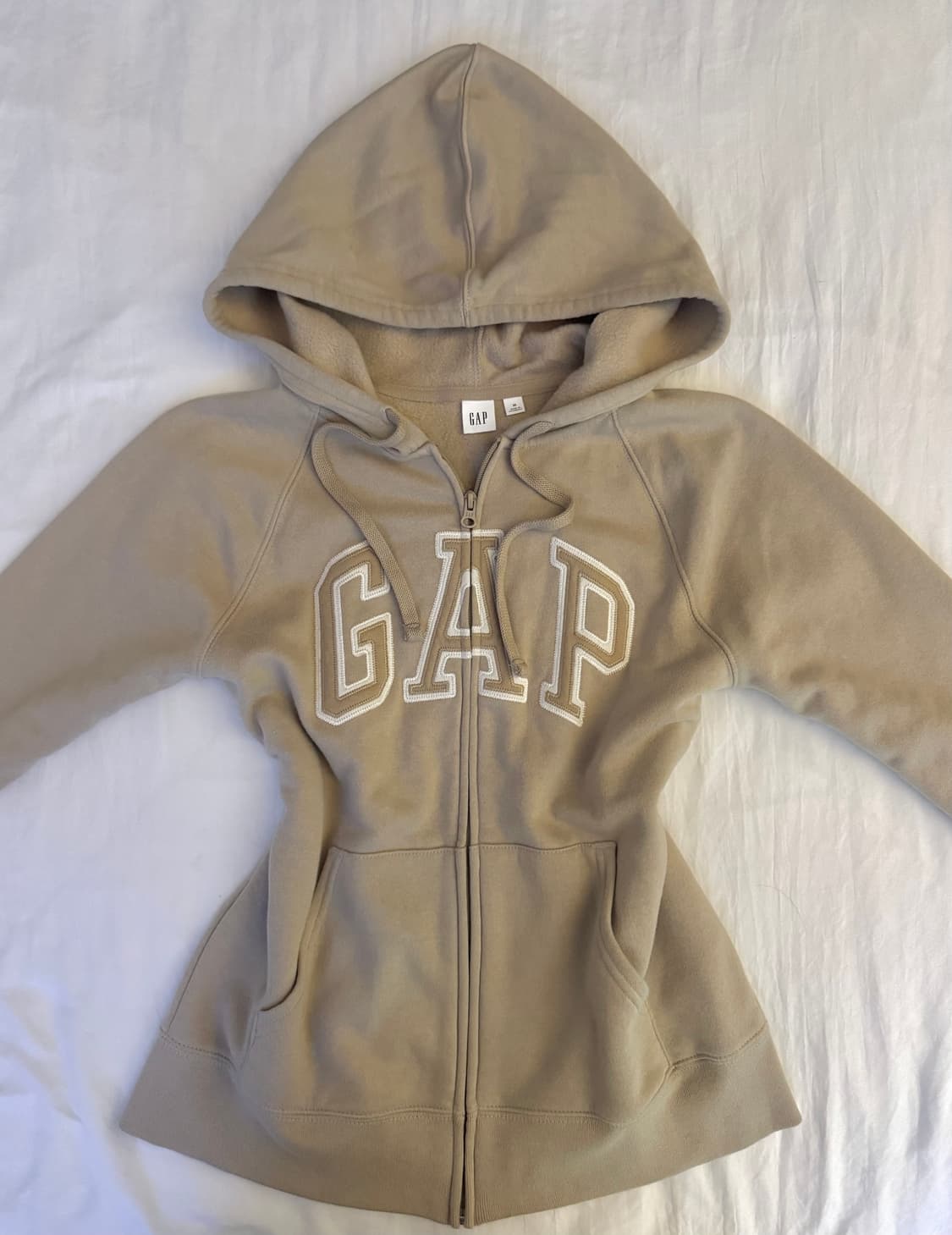 커피우유 갭 베이지 후드집업 M 상품이미지1