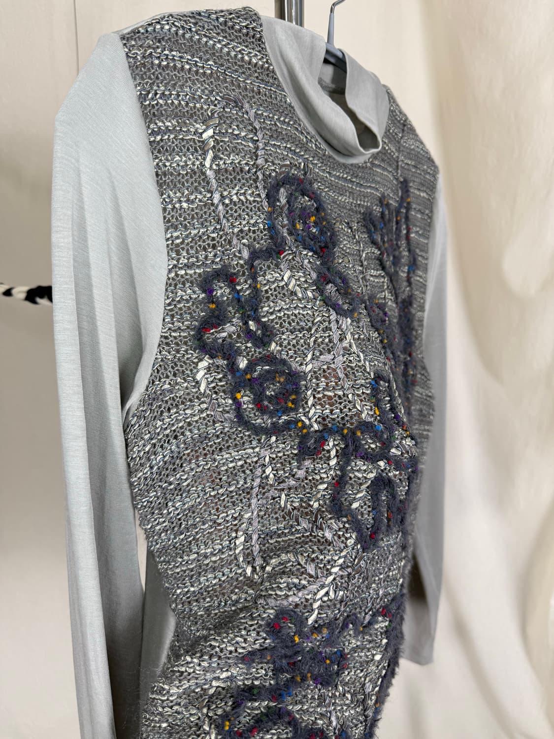 JPN 니티드 자수 탑 상품이미지7