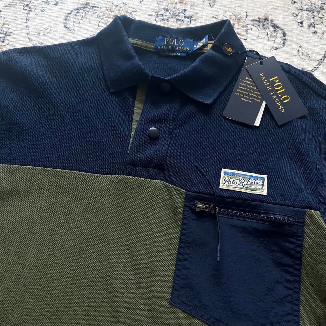 폴로 신형 자수포니 배색 카라티 상품이미지3