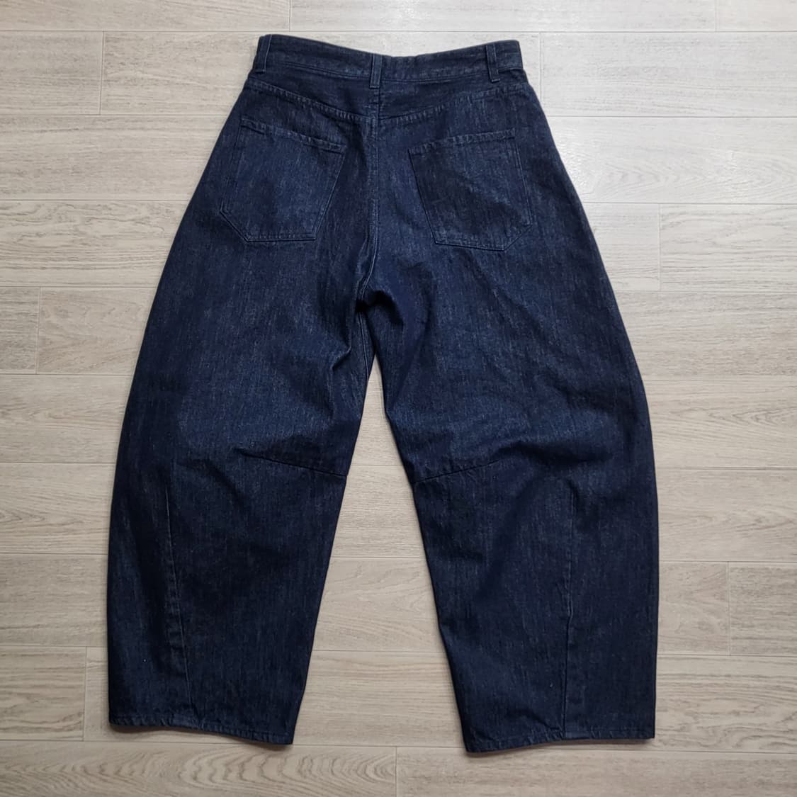 프릭스 스토어 와이드 실루엣 커브 데님 팬츠 원 워시 상품이미지2