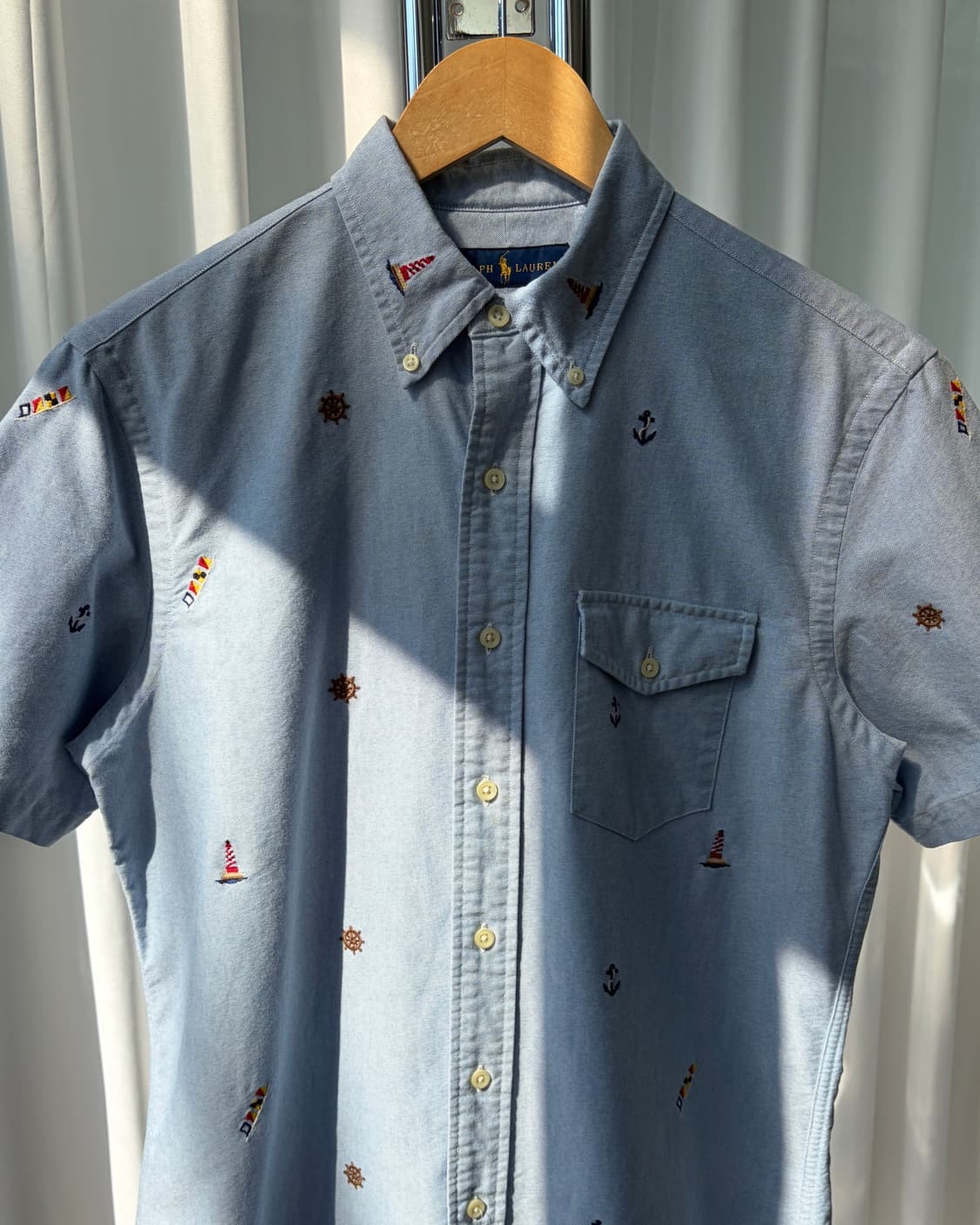 [S]폴로 랄프로렌 자수 옥스포드 반팔 셔츠 상품이미지5