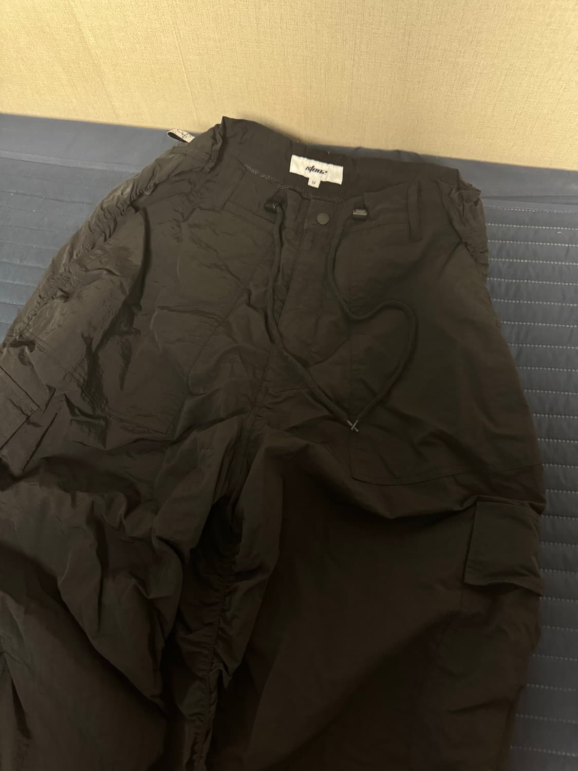 엑스톤즈 XP127 셔링 카고 팬츠 (BLACK) 상품이미지1