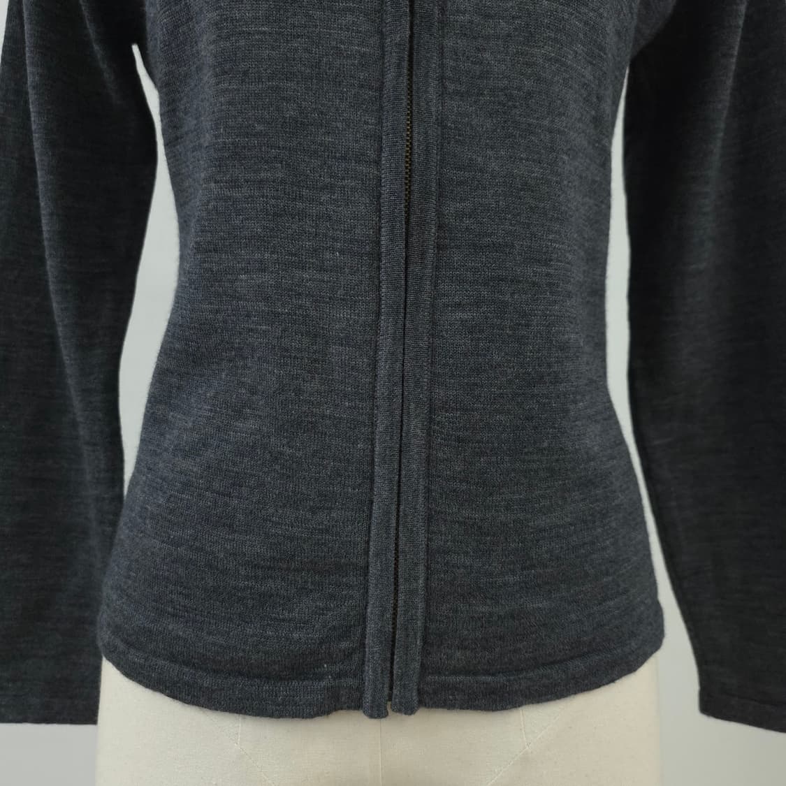 울100 차콜 집업 니트 가디건 상품이미지5