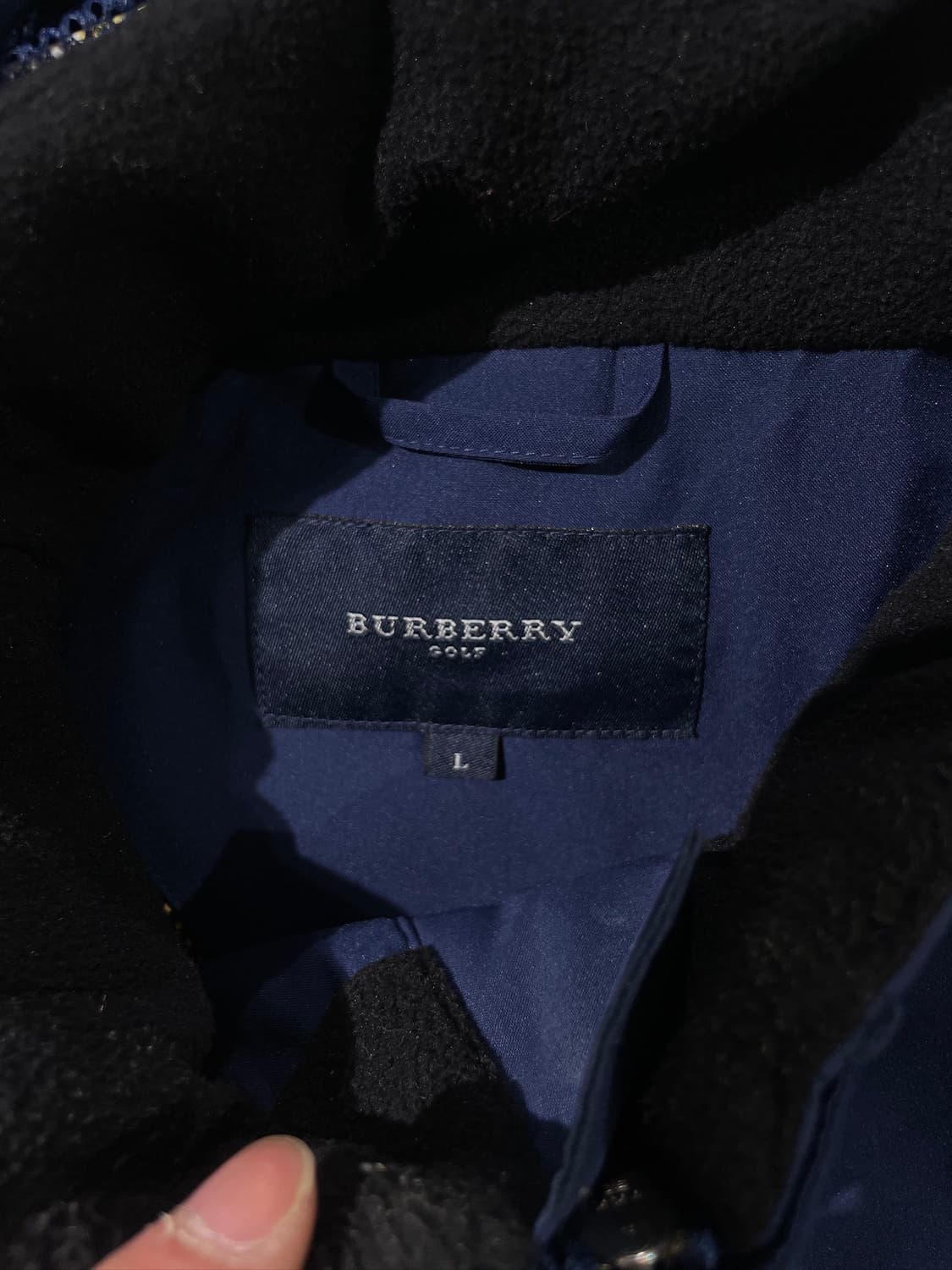 버버리 골프 네이비 하프 집업 고어텍스 윈드 브레이커 상품이미지7