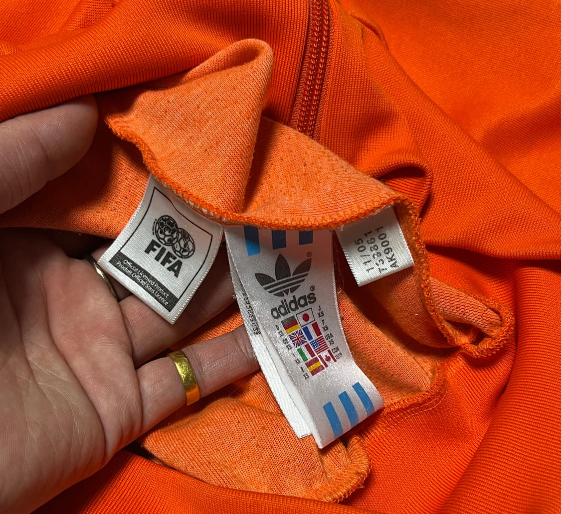 아디다스 네덜란드 월드컵 져지 트랙탑 파이어버드 XS 상품이미지8
