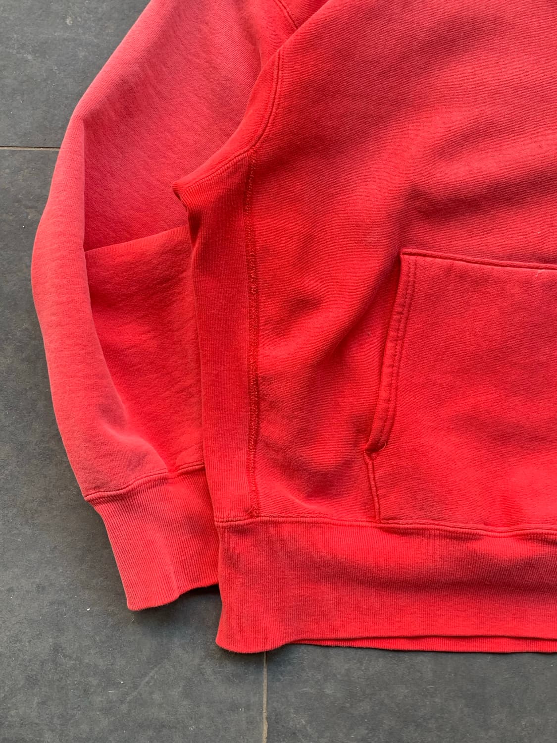 90s 챔피온 리버스위브 스웻후디 선페이디드 레드 상품이미지3