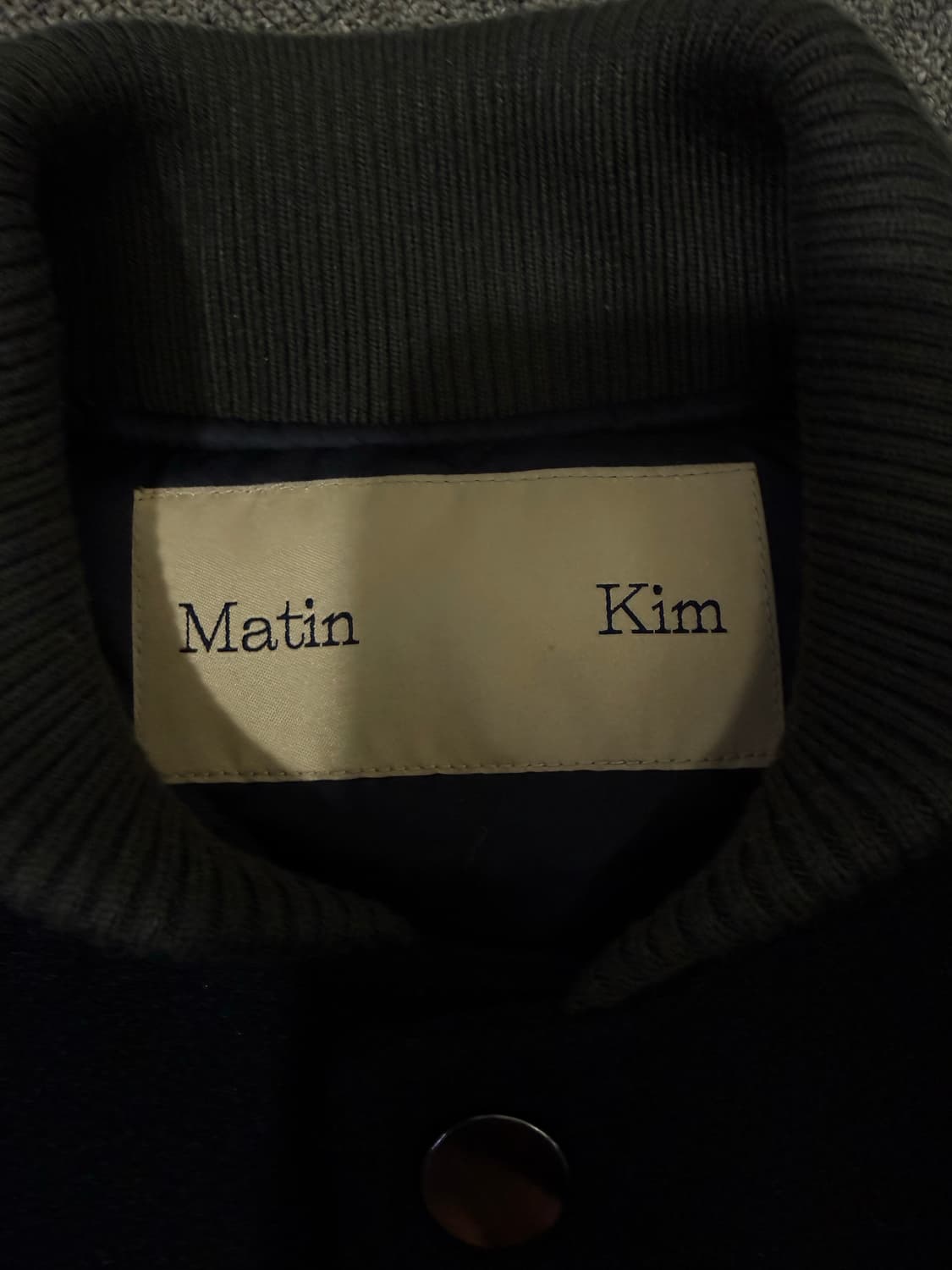 Matin kim 마틴킴 백로고 바시티 상품이미지5