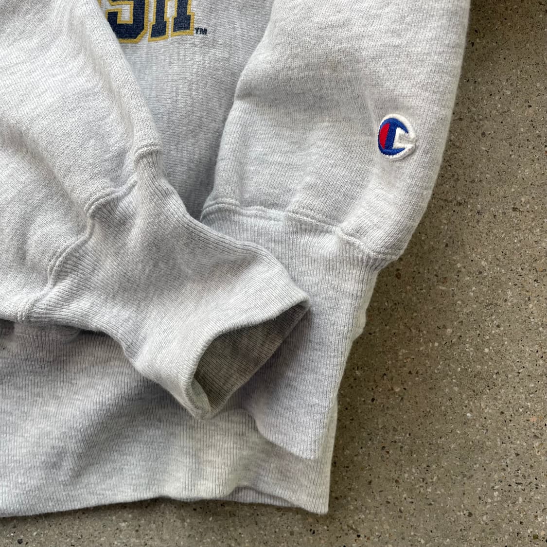 빈티지 챔피온 리버스위브 그레이(네이비/옐로) 상품이미지4