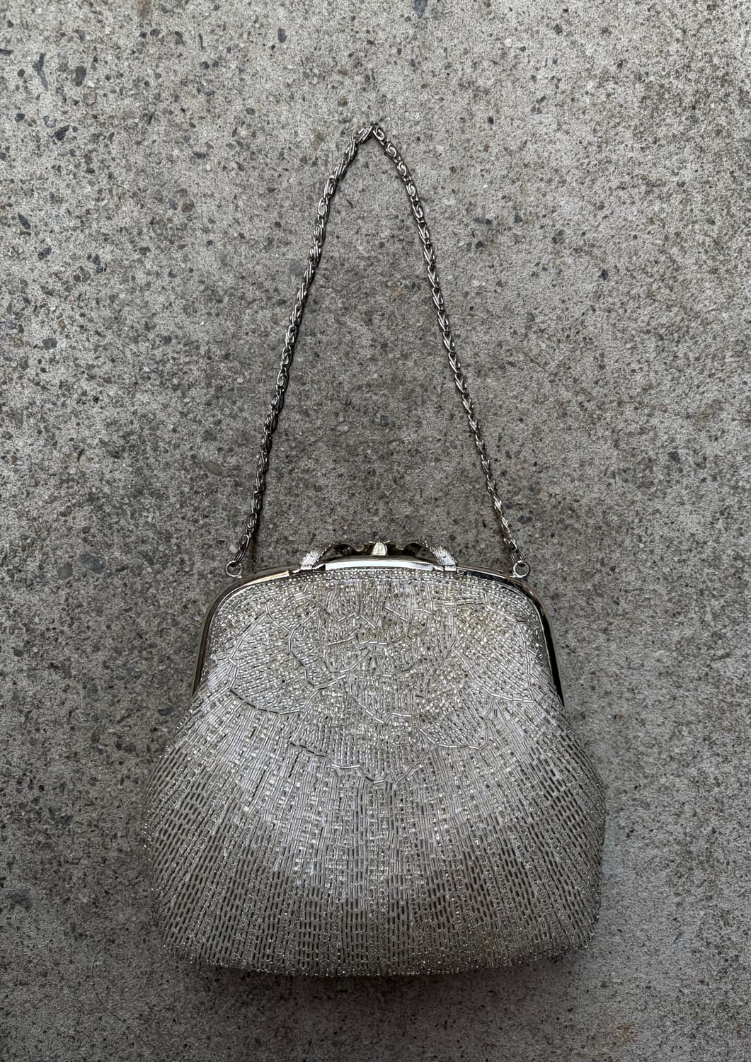 silver beaded mini bag 상품이미지1