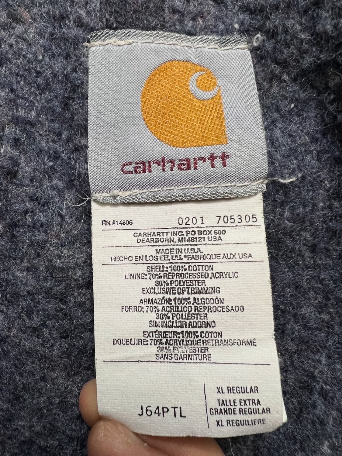 칼하트 J64 디트로이트 자켓 상품이미지6