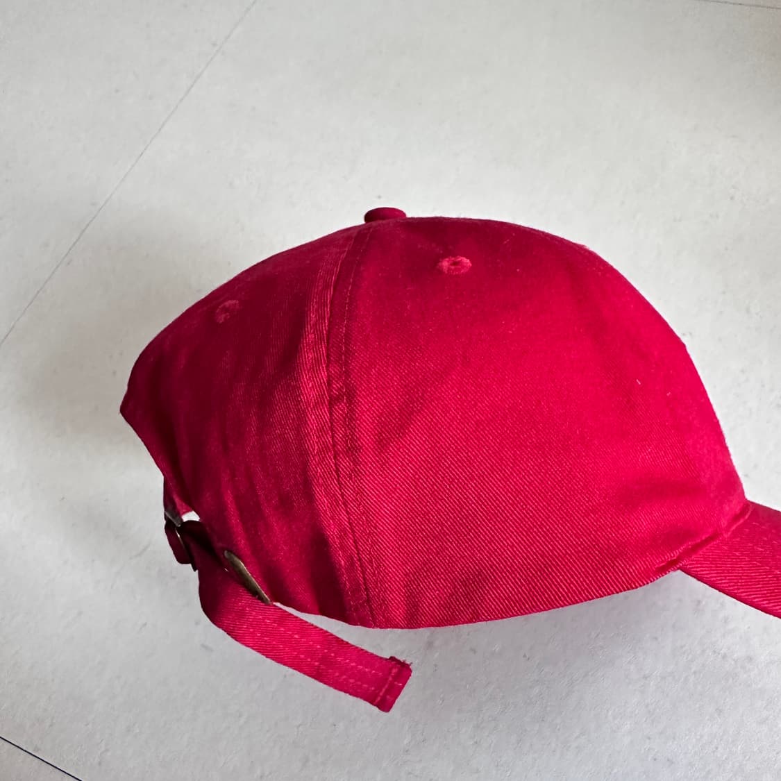 90s 폴로 랄프로렌 레드 POLO 레터링 볼캡 상품이미지3