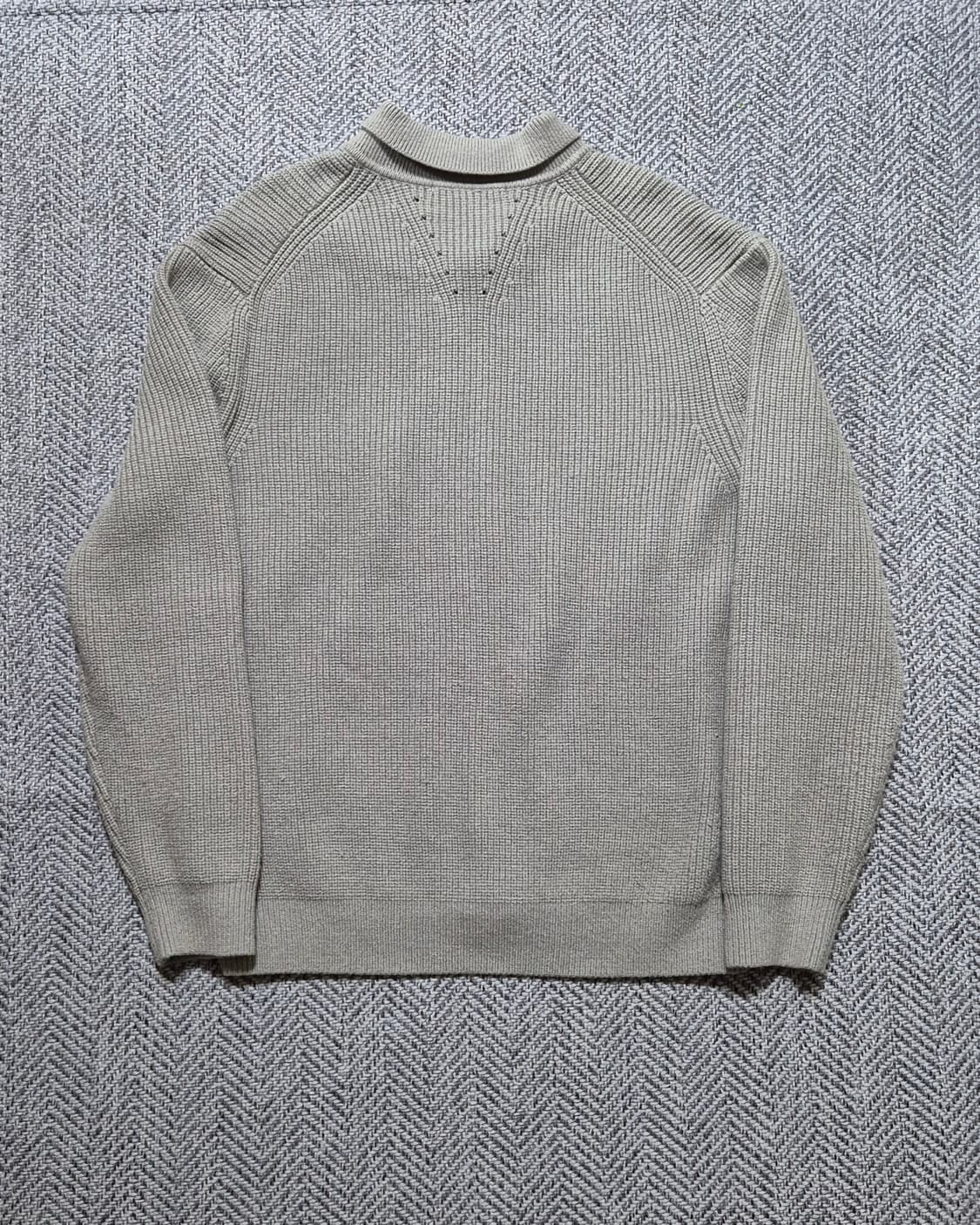 수아레 하찌 카라 집업 니트 M 라이트카키 상품이미지2