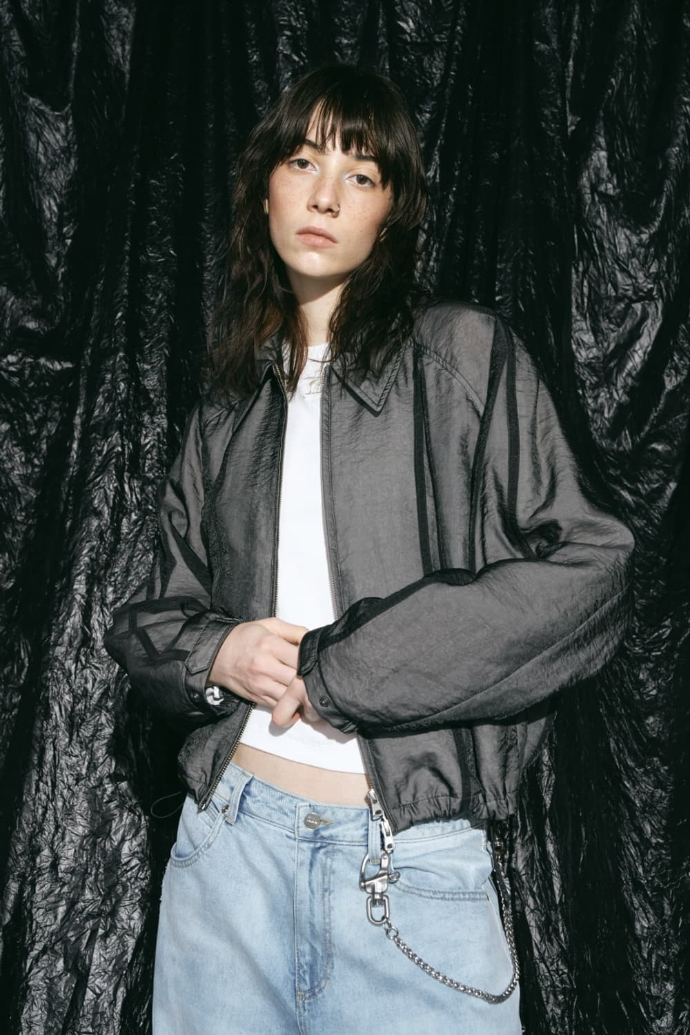 인사일런스우먼 더블 레이어드 점퍼 상품이미지7