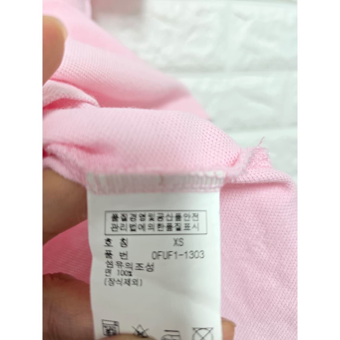 폴로랄프로렌 핑크 반팔 카라티 XS 상품이미지3