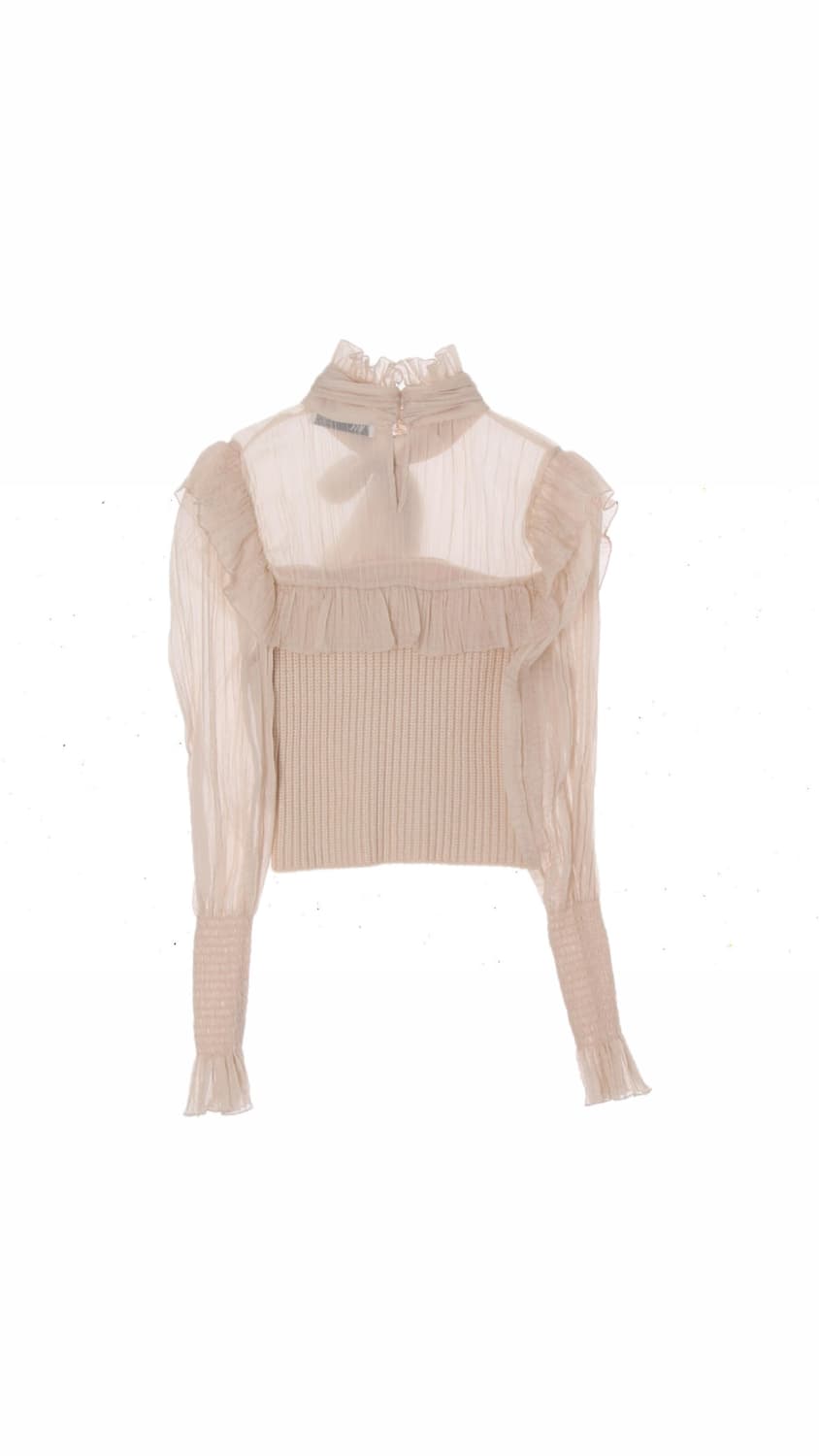 자라(ZARA) 리본 시스루 니트 블라우스 상품이미지2