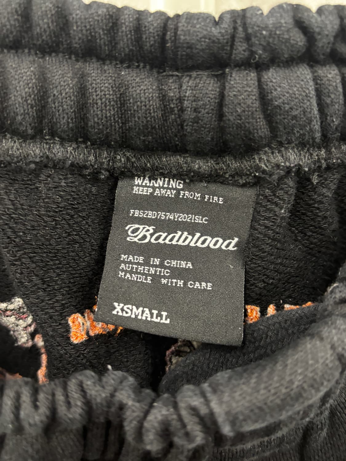 배드블러드 블랙 와이드 팬츠 XS 상품이미지5