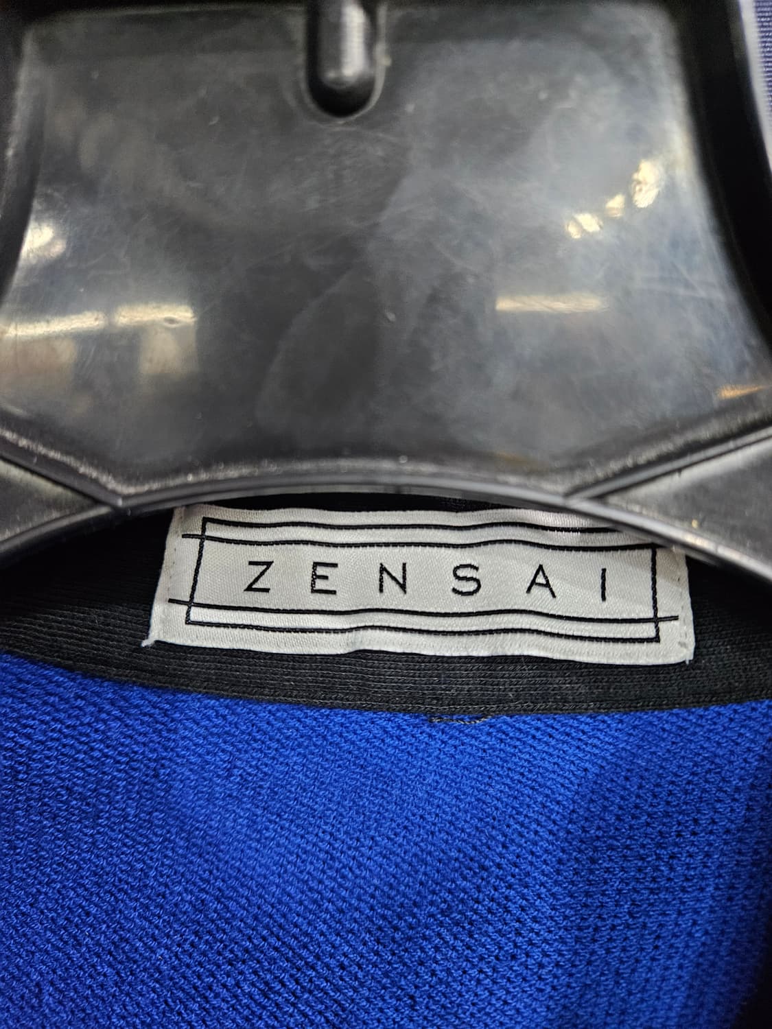 젠사이 배색 남녀겸용 오버핏 90~95 카라 긴팔티셔츠  상품이미지4