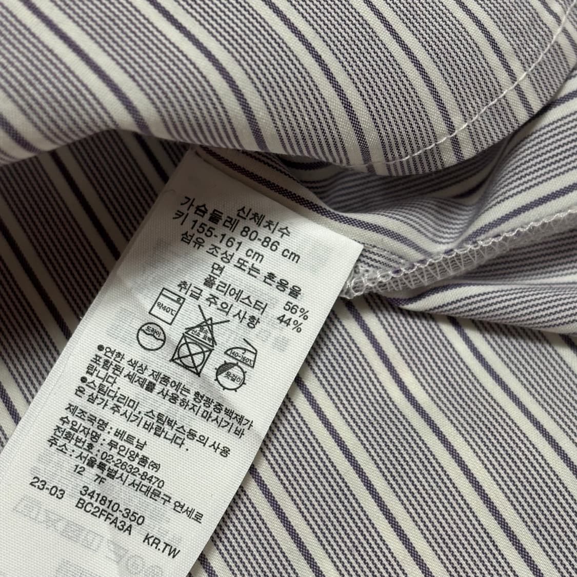 무인양품 건조가 빠른 브로드 5부 소매 블라우스 (새상품) 상품이미지4