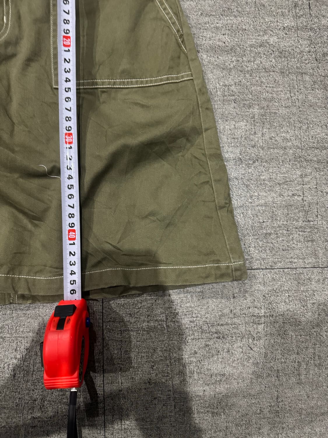 Colza 콜자 하구미모리걸 할메카지갸루 워크미니스커트 카키브라운 상품이미지4