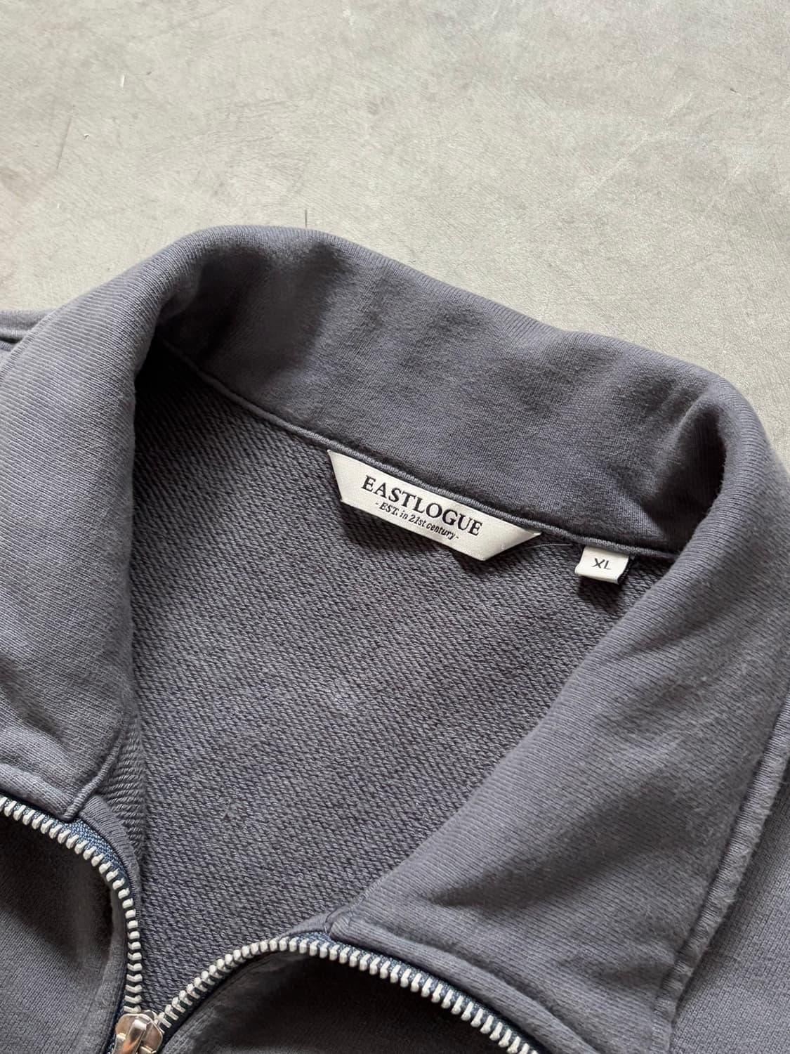 EASTLOGUE 이스트로그 차콜그레이 코튼 집업  상품이미지2