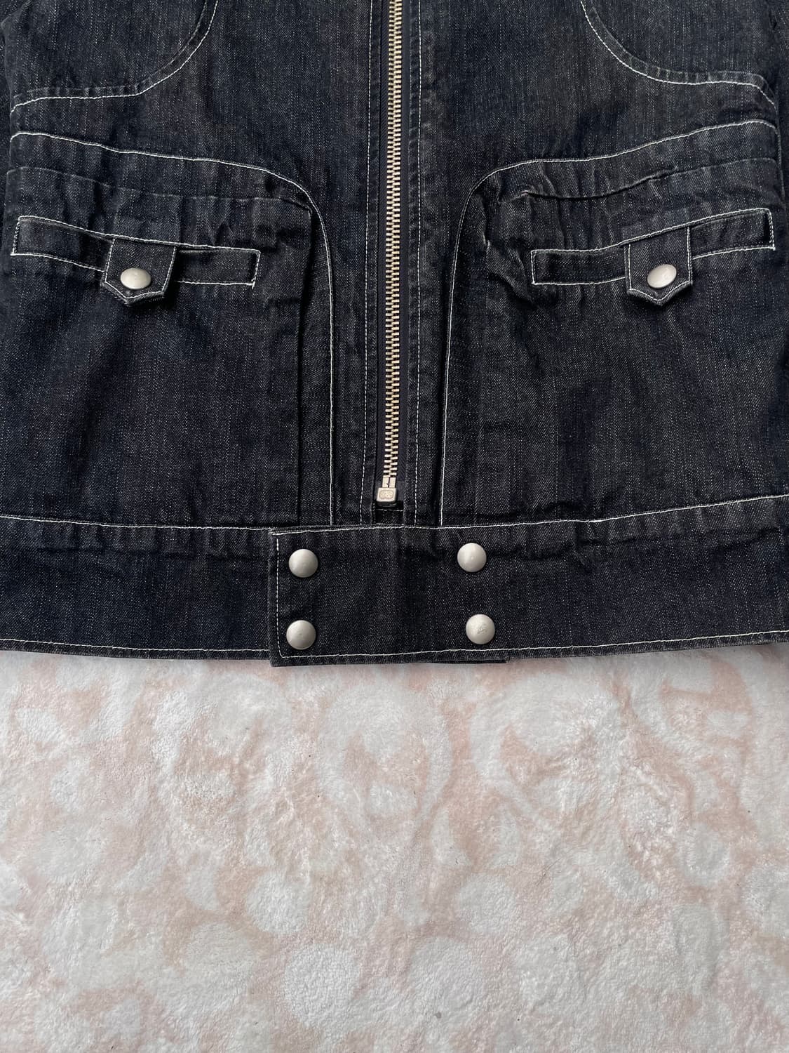 블랙 모토사이클 데님 자켓 상품이미지5