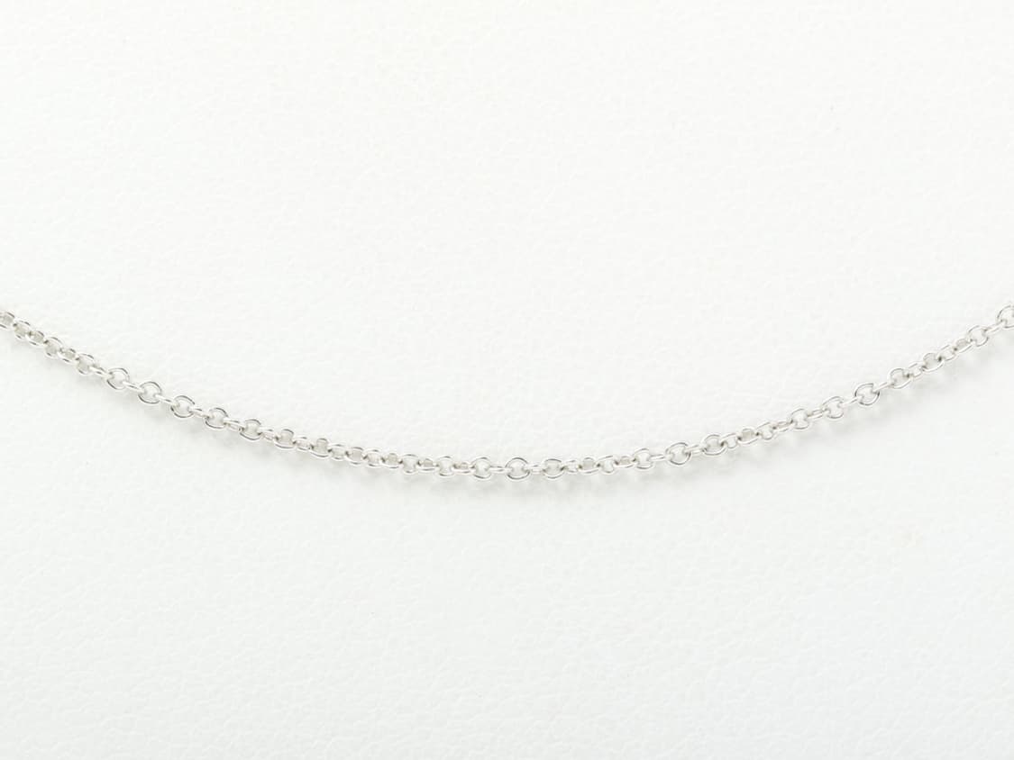 티파니 18K 화이트골드 롱체인 레이어드 네크리스 목걸이 50cm 상품이미지2