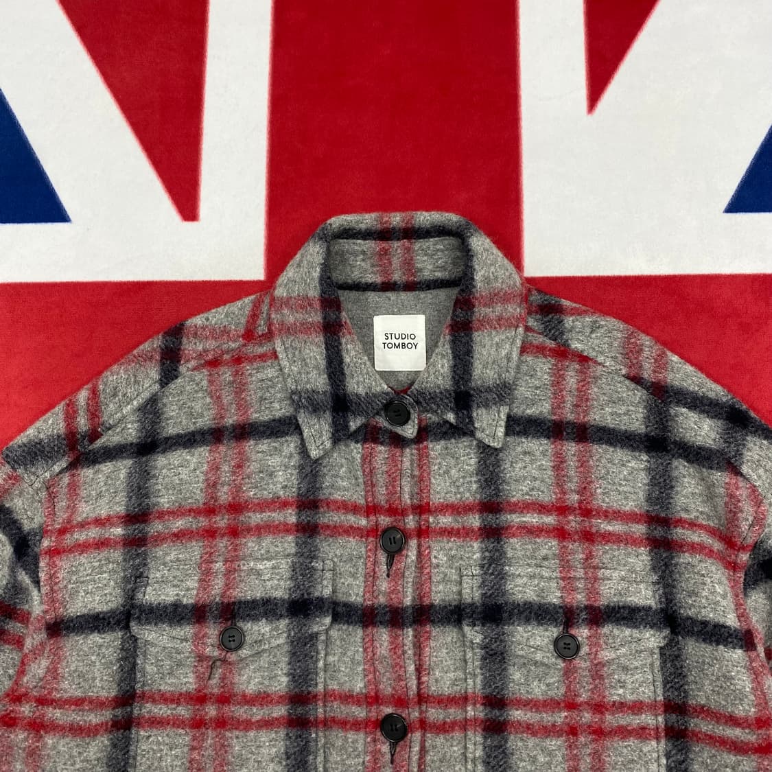 스튜디오톰보이 오버핏 울셔츠 여성 FREE 상품이미지3