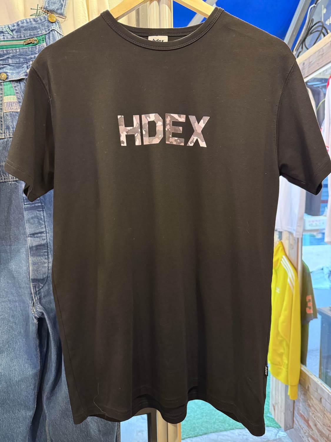 에이치덱스 머슬핏 카고 반팔티 블랙 상품이미지1