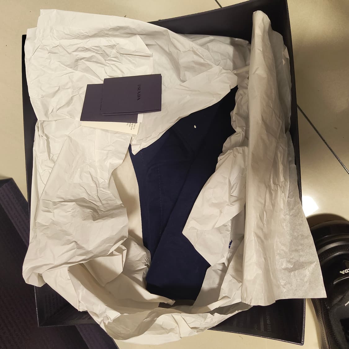 프라다 바이크 브러시드 레더 스니커즈 9.5 상품이미지7