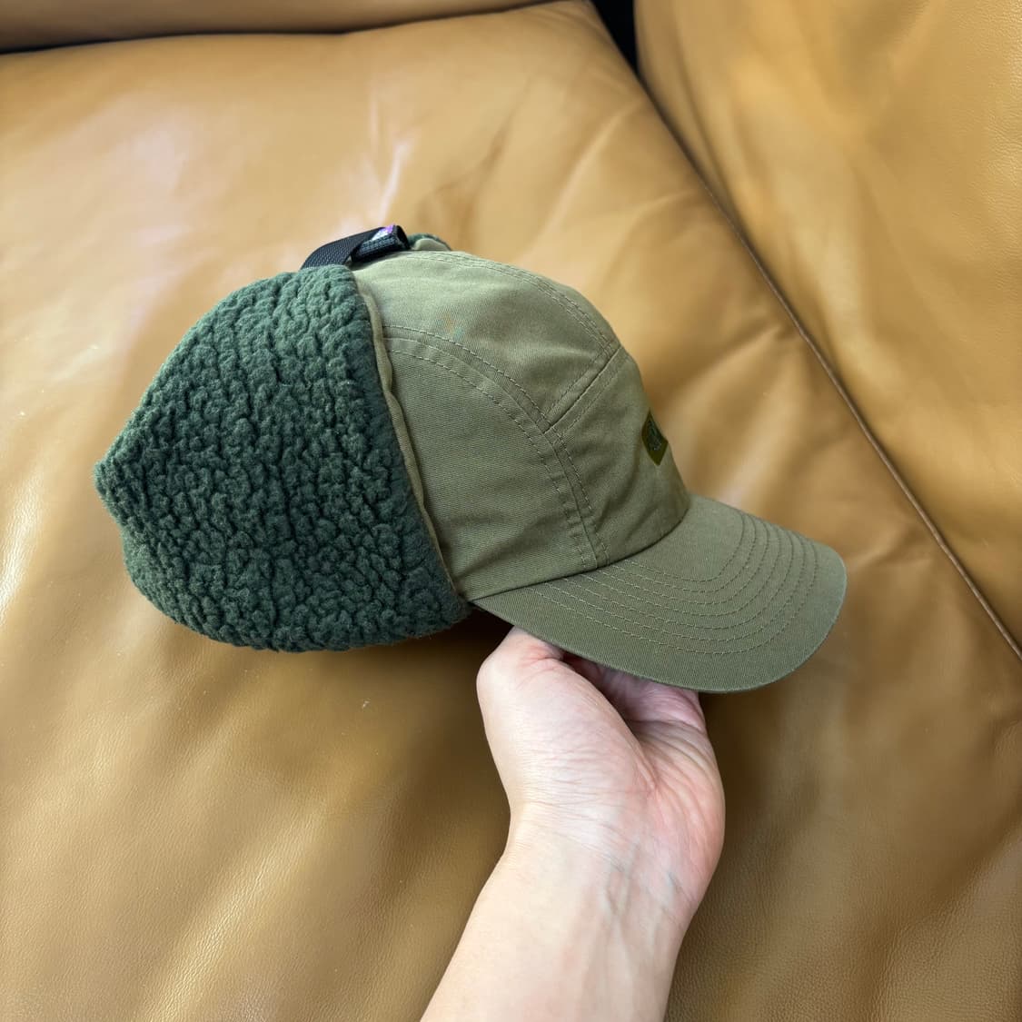 나나미카 노스페이스 퍼플라벨 이어플랩 볼캡 모자 카키 상품이미지3