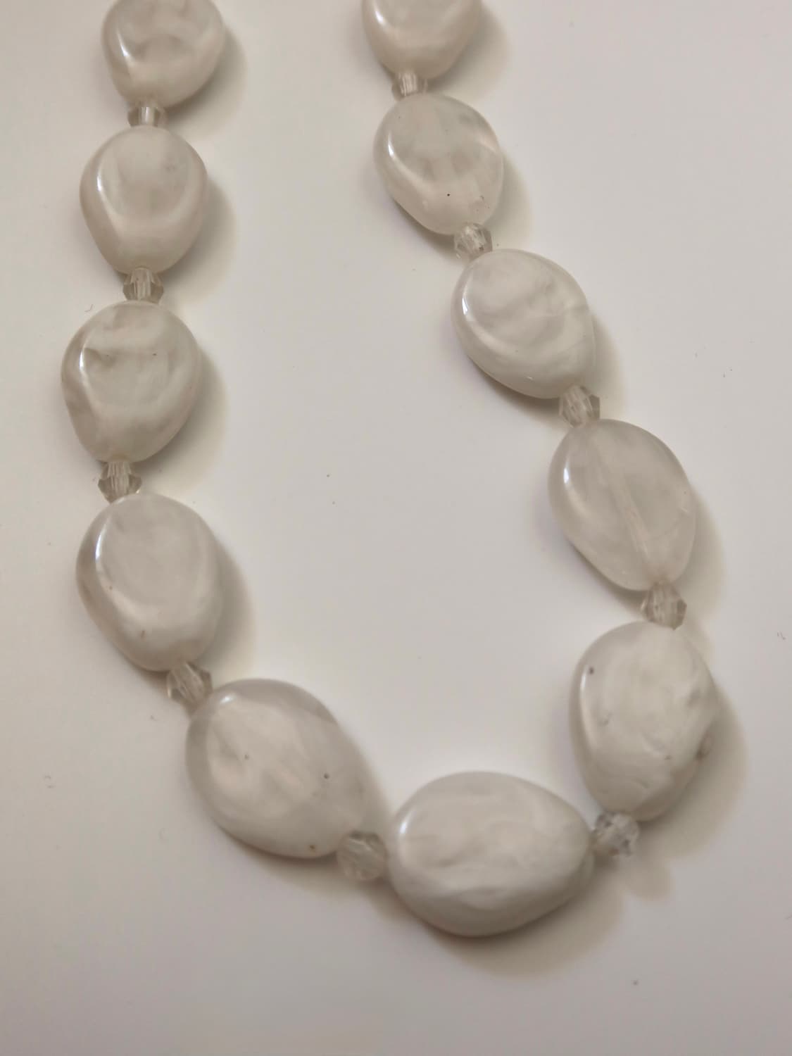 milky marble bead necklace 상품이미지4