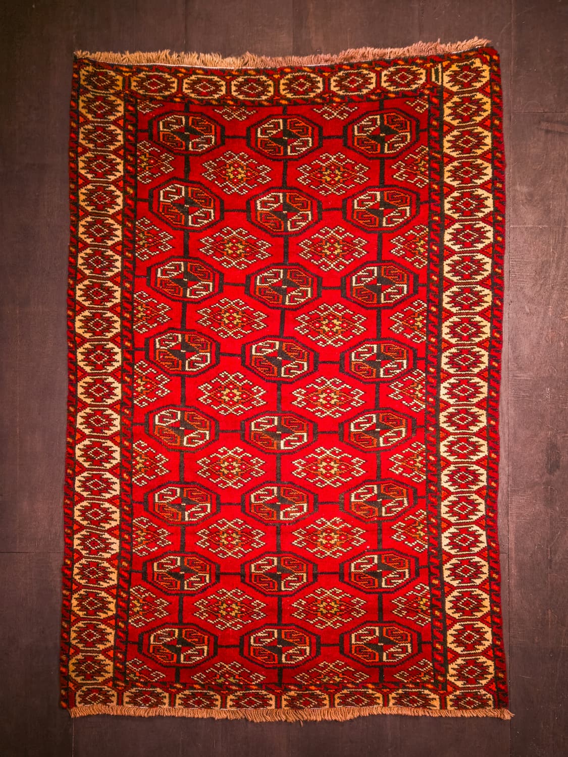 Tekke Gul Vintage Tribal Rug 상품이미지2