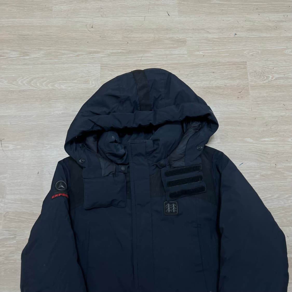 코오롱 스포츠 윈드스토퍼 여성 구스다운 롱패딩 점퍼 [블랙] M/95 상품이미지2