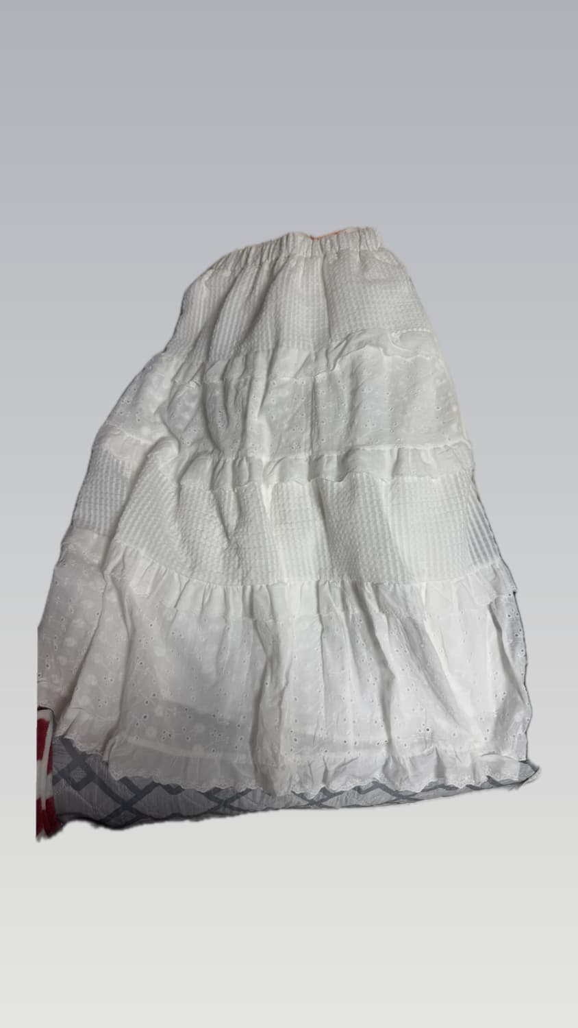 레이스 셔링 롱치마 상품이미지1