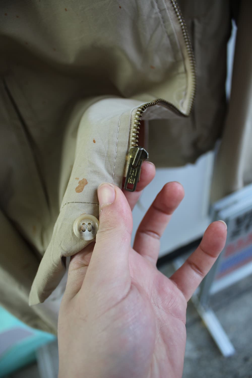  70s Thrashed MA-1 Talon zip Flight Jack 상품이미지8