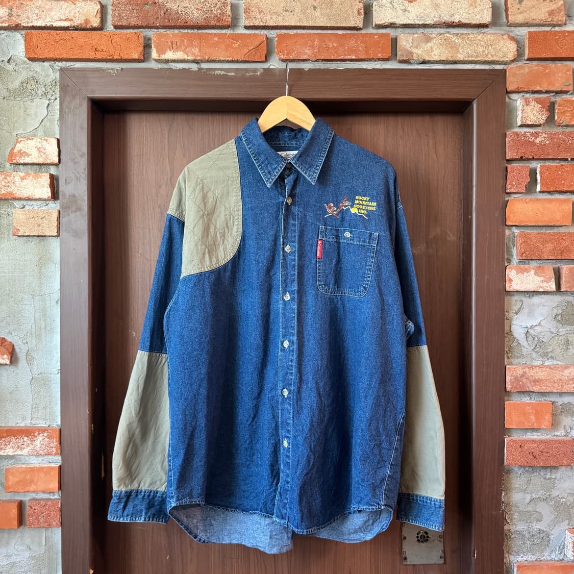 90S 콜럼비아 데님 헌팅셔츠 XL 상품이미지1
