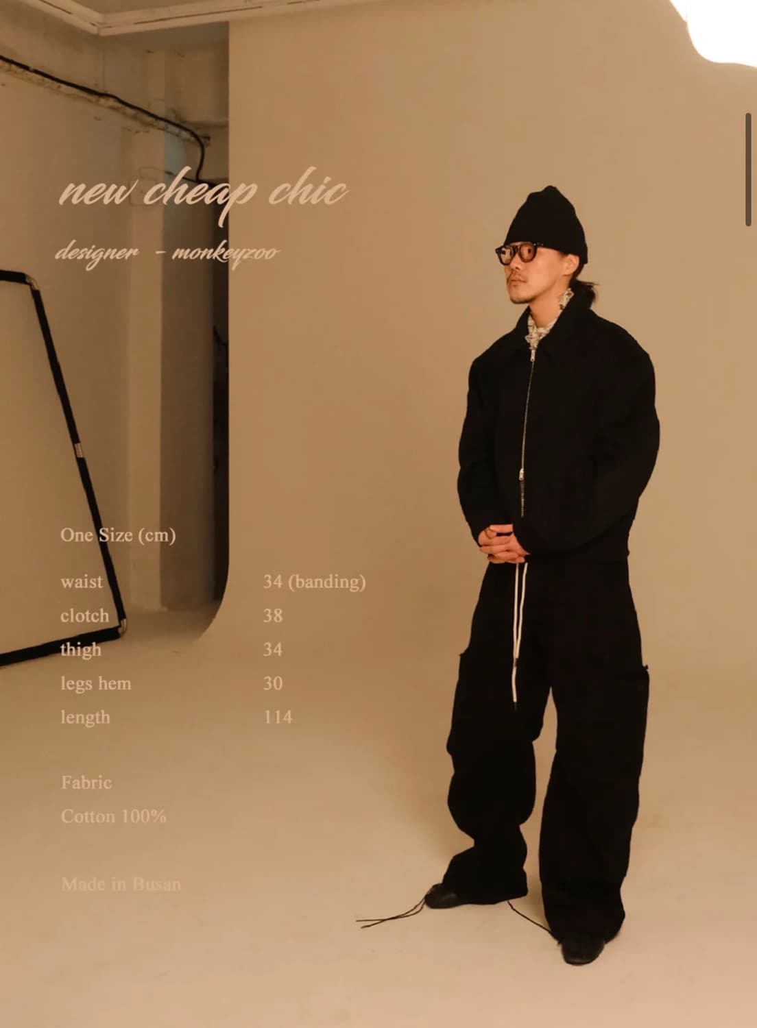 뉴치프시크 rustic creciente wave pants black 상품이미지2