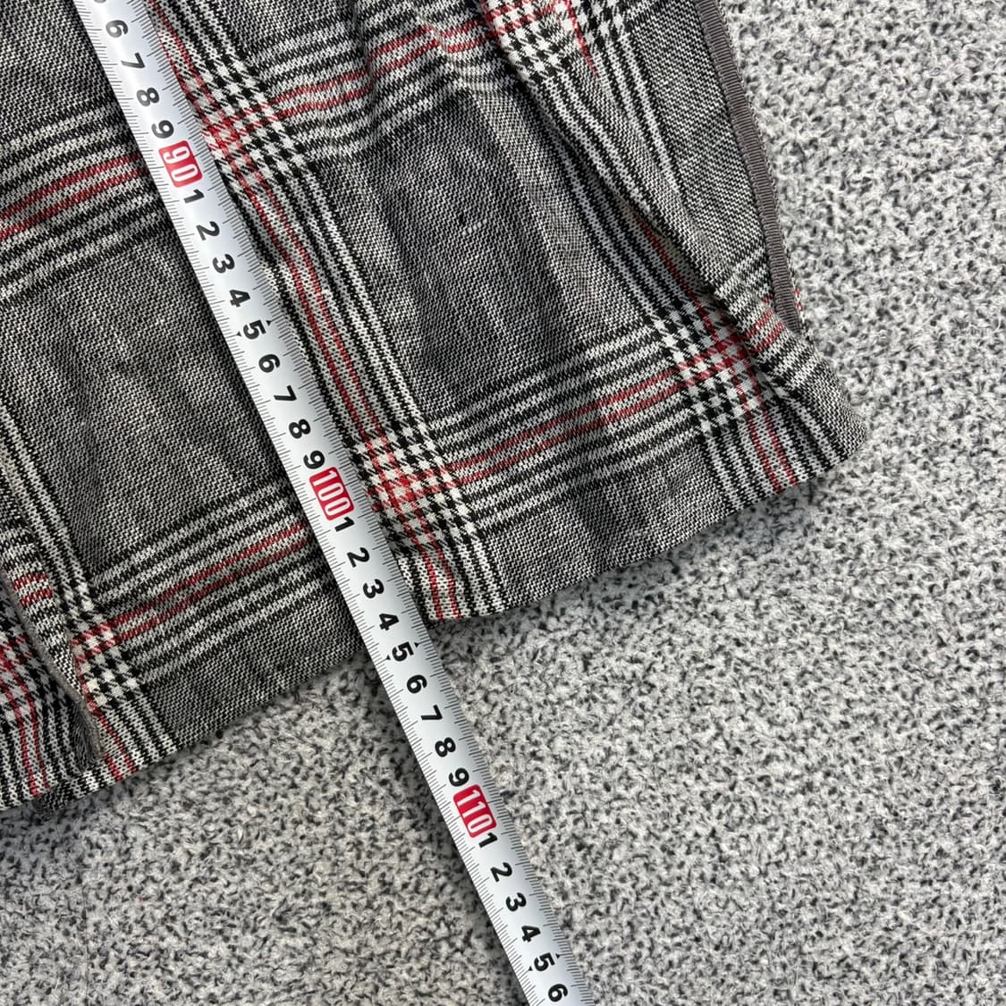 42 시슬리 여성 체크 롱 자켓 가디건 0413J 상품이미지8