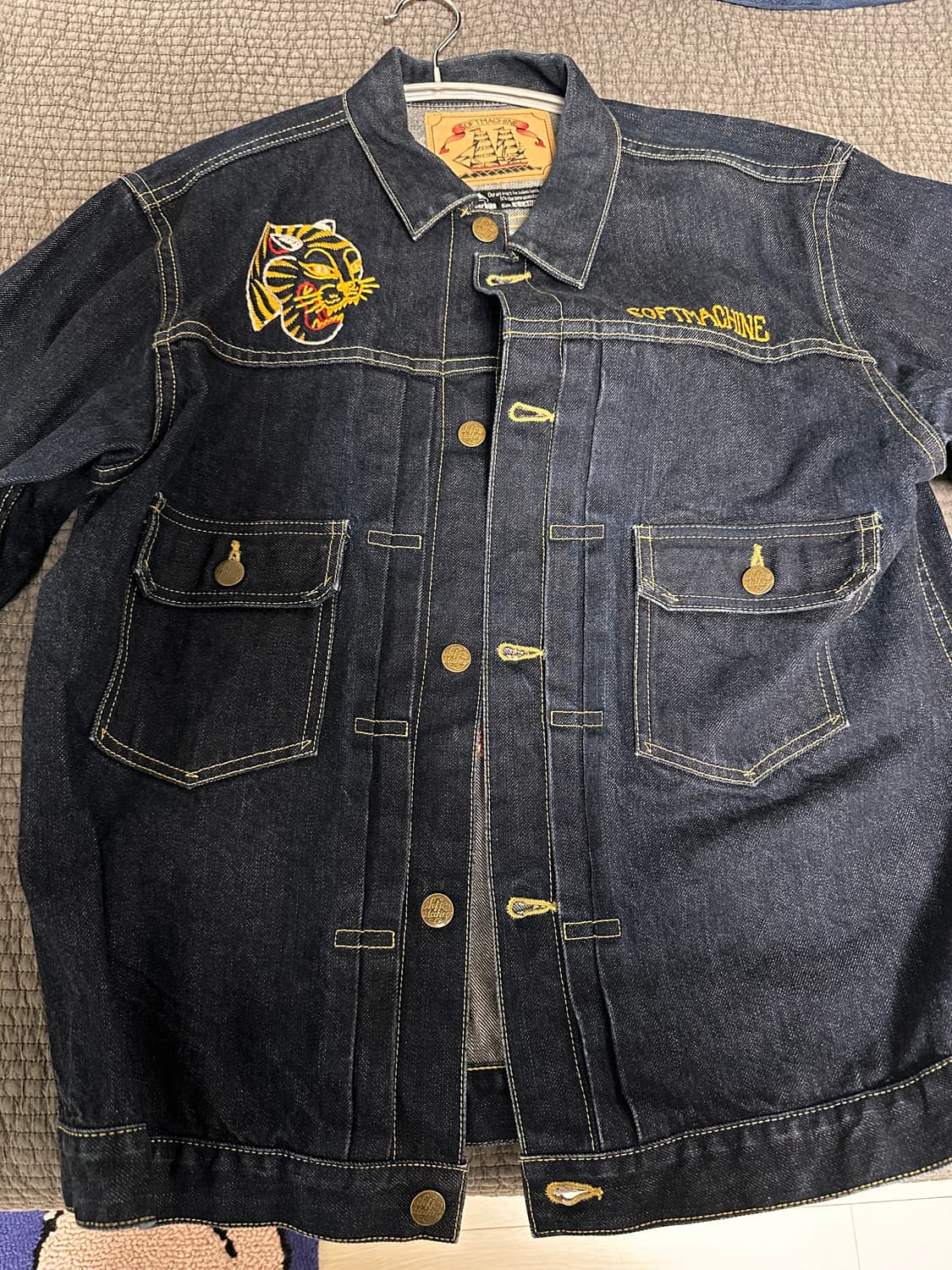 소프트머신 데님 셀비지 트러커 XL 상품이미지1