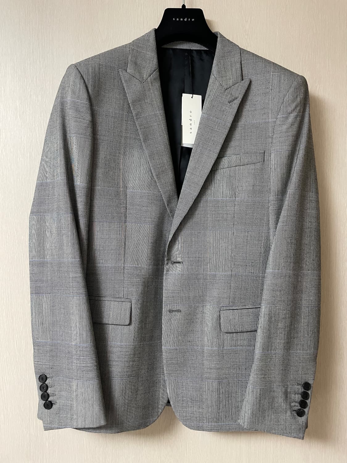 산드로옴므 체크 정장 세트 상품이미지1