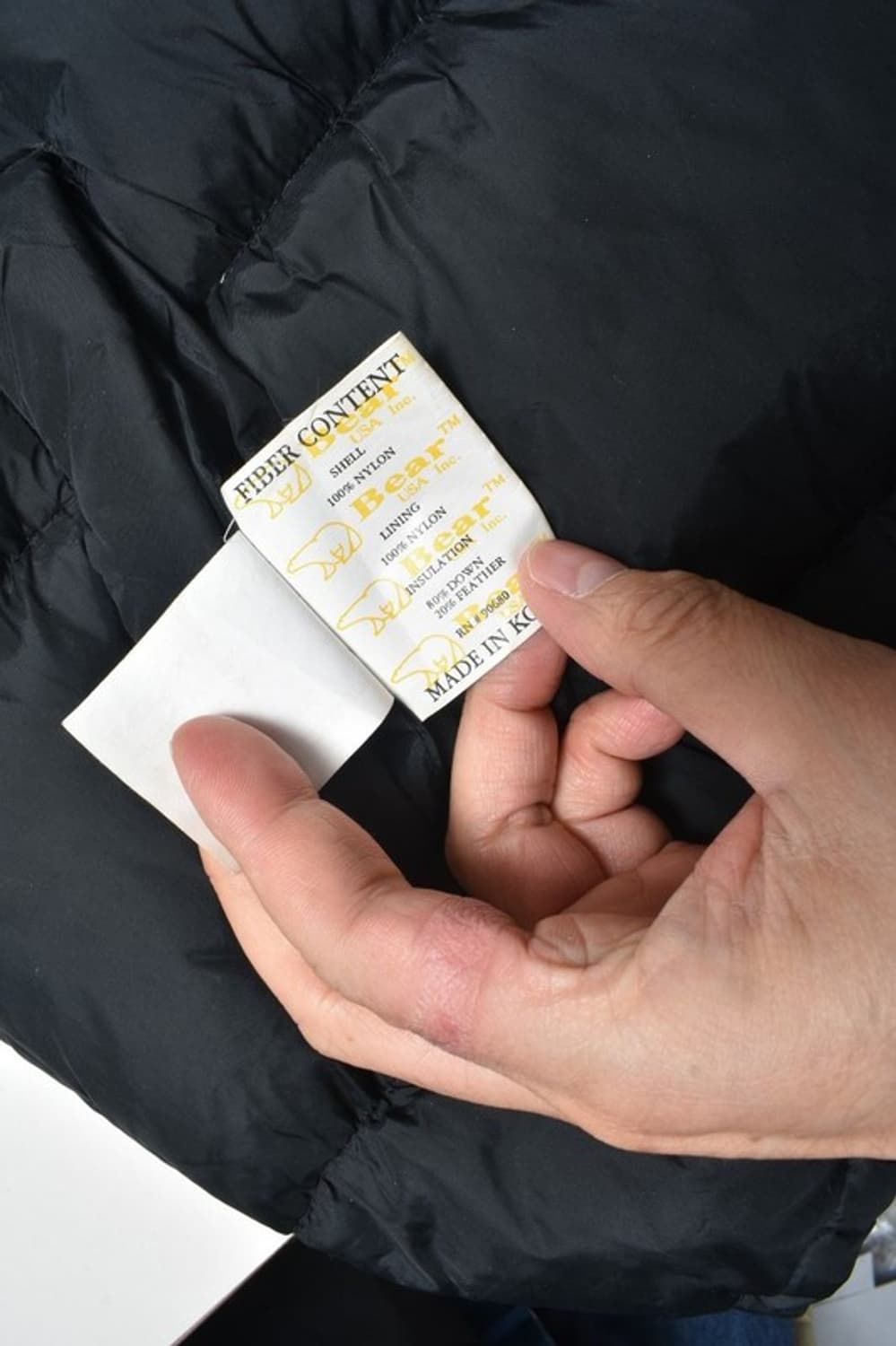 90S 베어 USA 리버시블 패딩 덕다운 자켓 N1269 상품이미지6