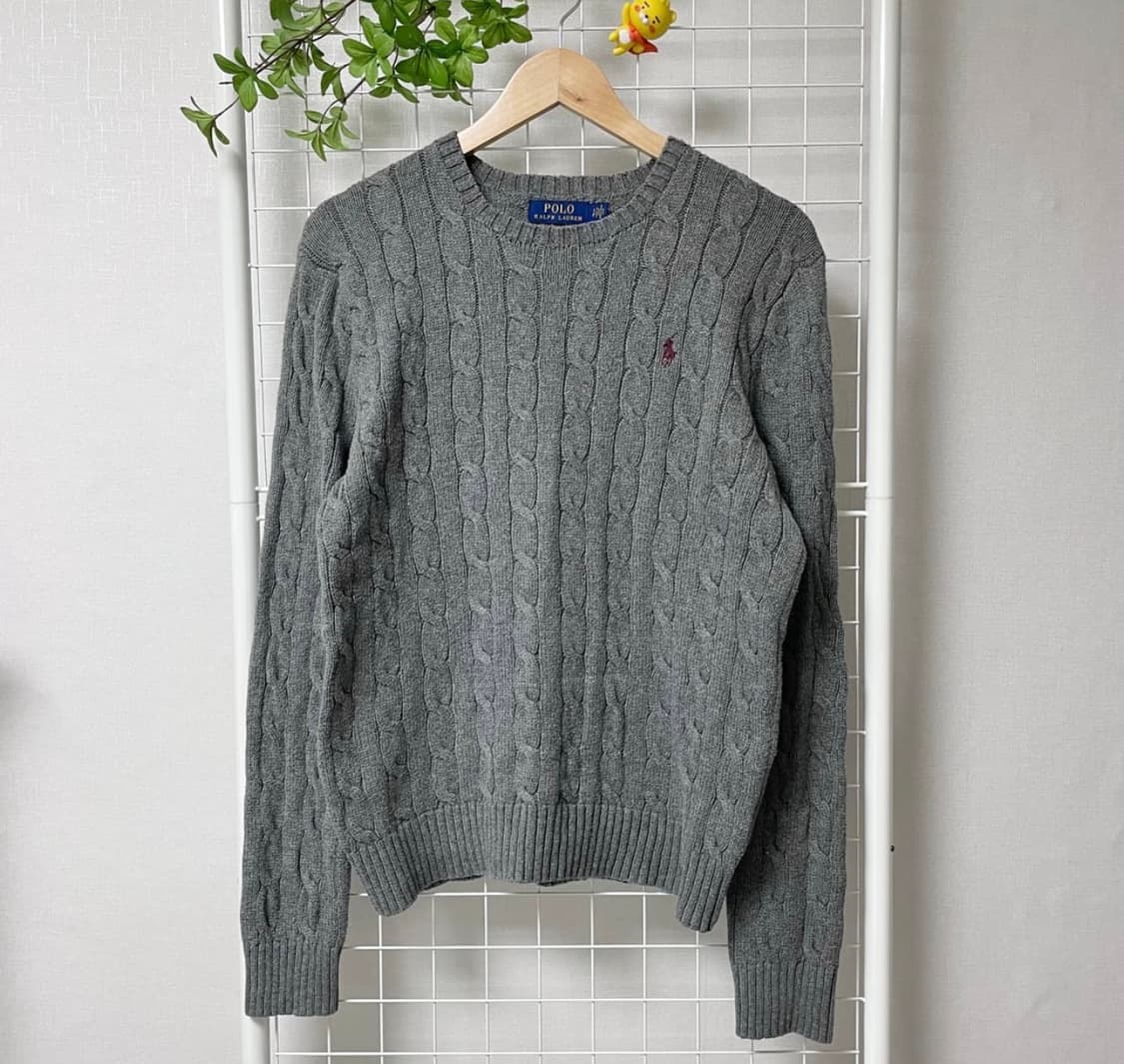 폴로 랄프로렌 / 케이블 니트 (그레이) / L 상품이미지1