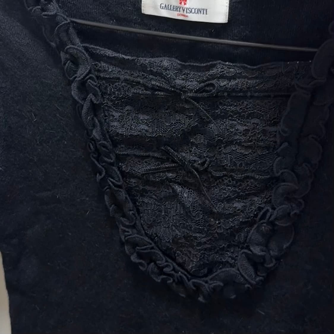 gallery visconti 레이스 니트티 상품이미지3