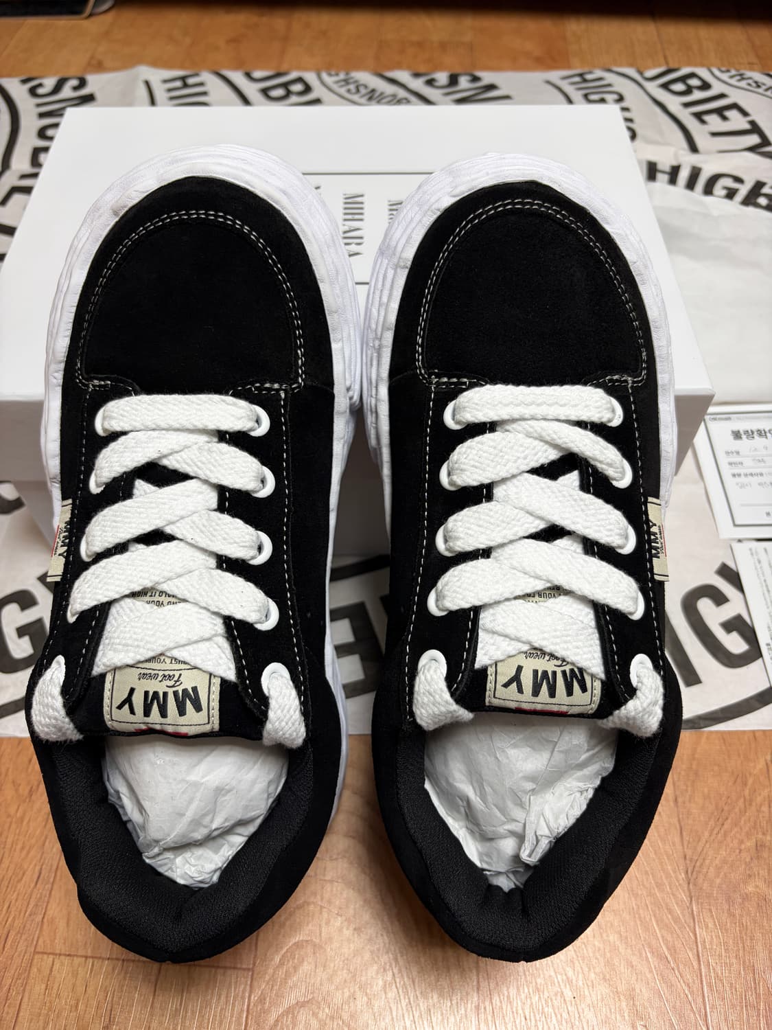 [43] 메종 미하라 야스히로 올리버 OG 솔 캔버스 블랙 상품이미지6