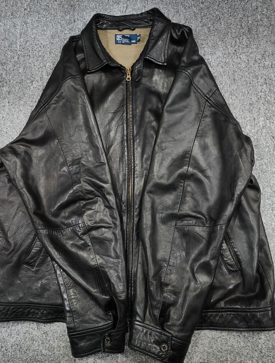 폴로 랄로렌 맥스웰 가죽 집업 자켓 레더자켓 XXL 상품이미지5