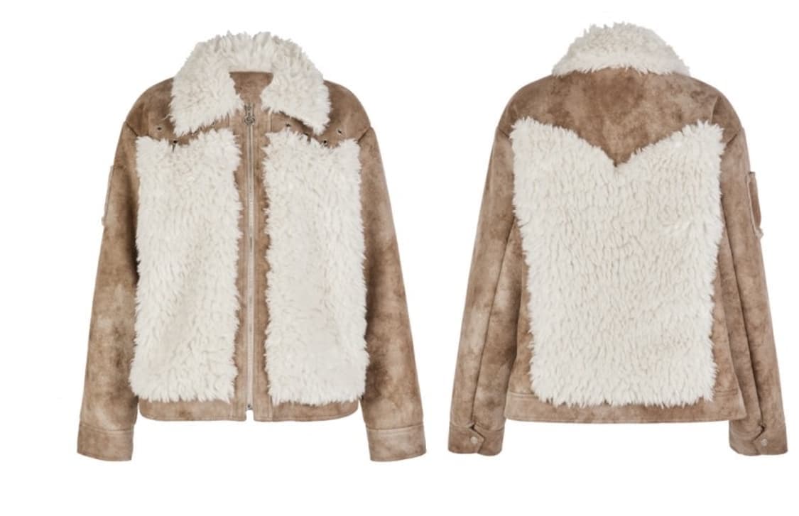 세릭 벌키 퍼 무스탕 자켓 상품이미지2