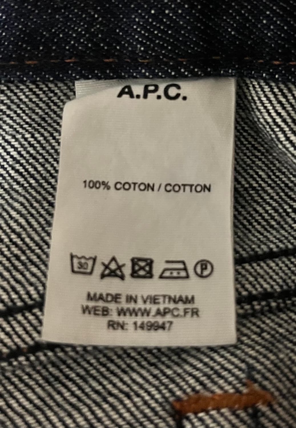 A.P.C. 쁘띠 뉴 스탠다드 데님 30 상품이미지4