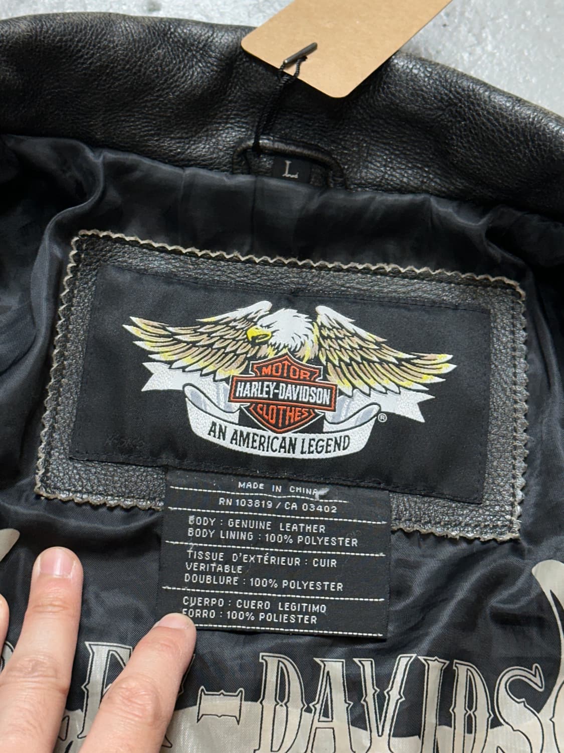 00's 할리데이비슨 레더 라이더 자켓 빈티지 레더자켓 상품이미지9