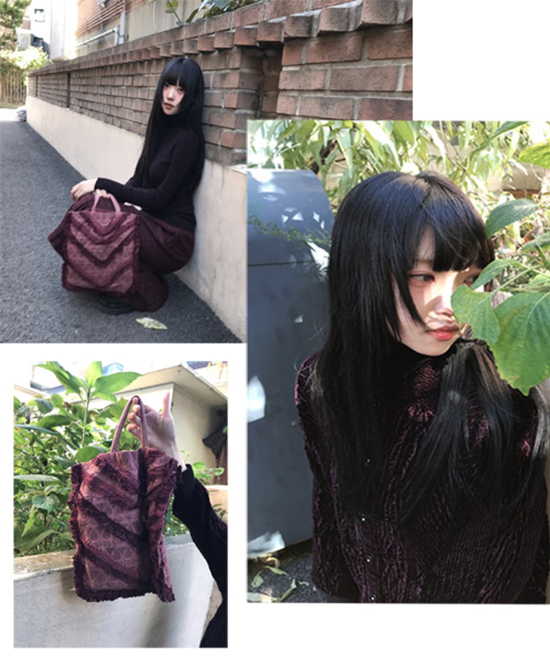 Highneck Soft Warm Knit Top(Deep Purple) 상품이미지2